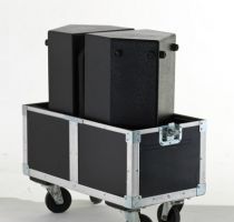 Enceinte CX 206 avec leur flightcase Djecase Djeconcept enceinte avec 1 pouce + coaxail 6pouce-moteur 1 pouce