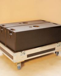 Enceinte Ruban Djeconcept avec flightcase composite