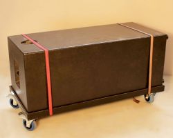 Dje concept Renfort de grave Djeconcept caisson de bass 2x 12 pouces sur dolly