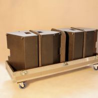 4x CT 112 + flightcase Flighcase composite pour 4 enceintes Djeconcept